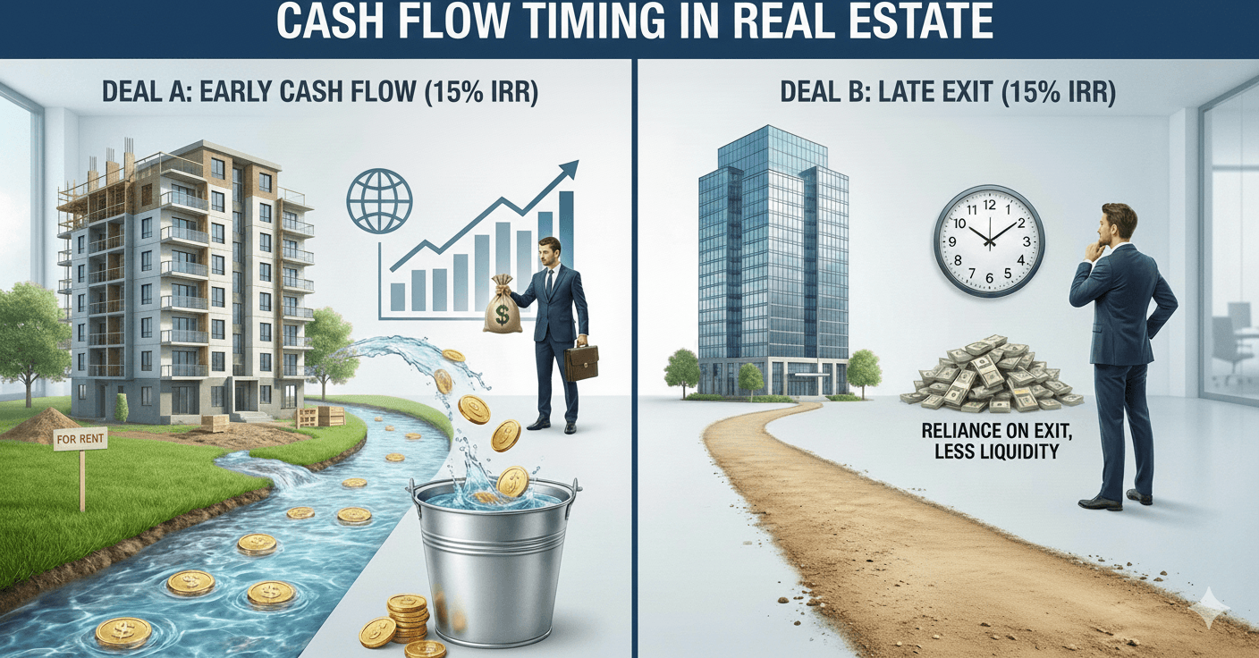 Cash Flow Timing: Why Two 15% IRR Real Estate Deals Are Not the Same