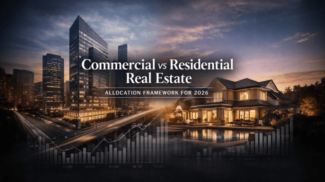 India Real Estate 2026: Commercial vs Residential Returns, Risks, and Allocation Framework